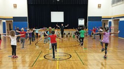 Elementary Students Learn Kung Fu