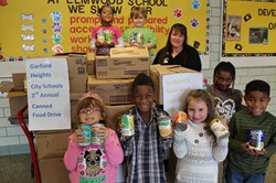 Garfield Heights Schools Together Collect Thousands of Non-Perishable and Canned Items for Needy