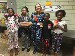 Elmwood Food Drive, K-Kids and "Peanut Butter and Jammie Day"