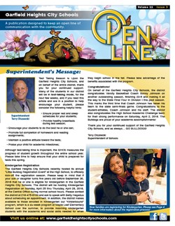 Garfield Heights Open Line Newsletter Posted!