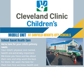 Cleveland Clinic Children's Mobile Unit at Garfield Heights City Schools