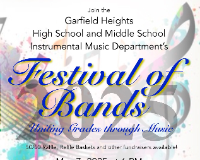  Garfield Heights High School to perform a Festival of Bands!