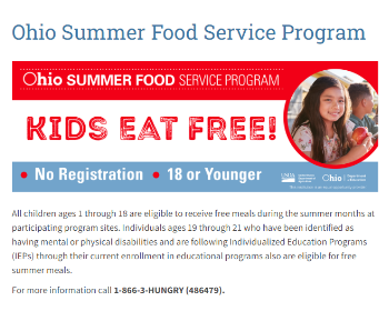 Ohio Summer Food Service Program