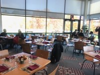 Students preparing for lunch at CVCC