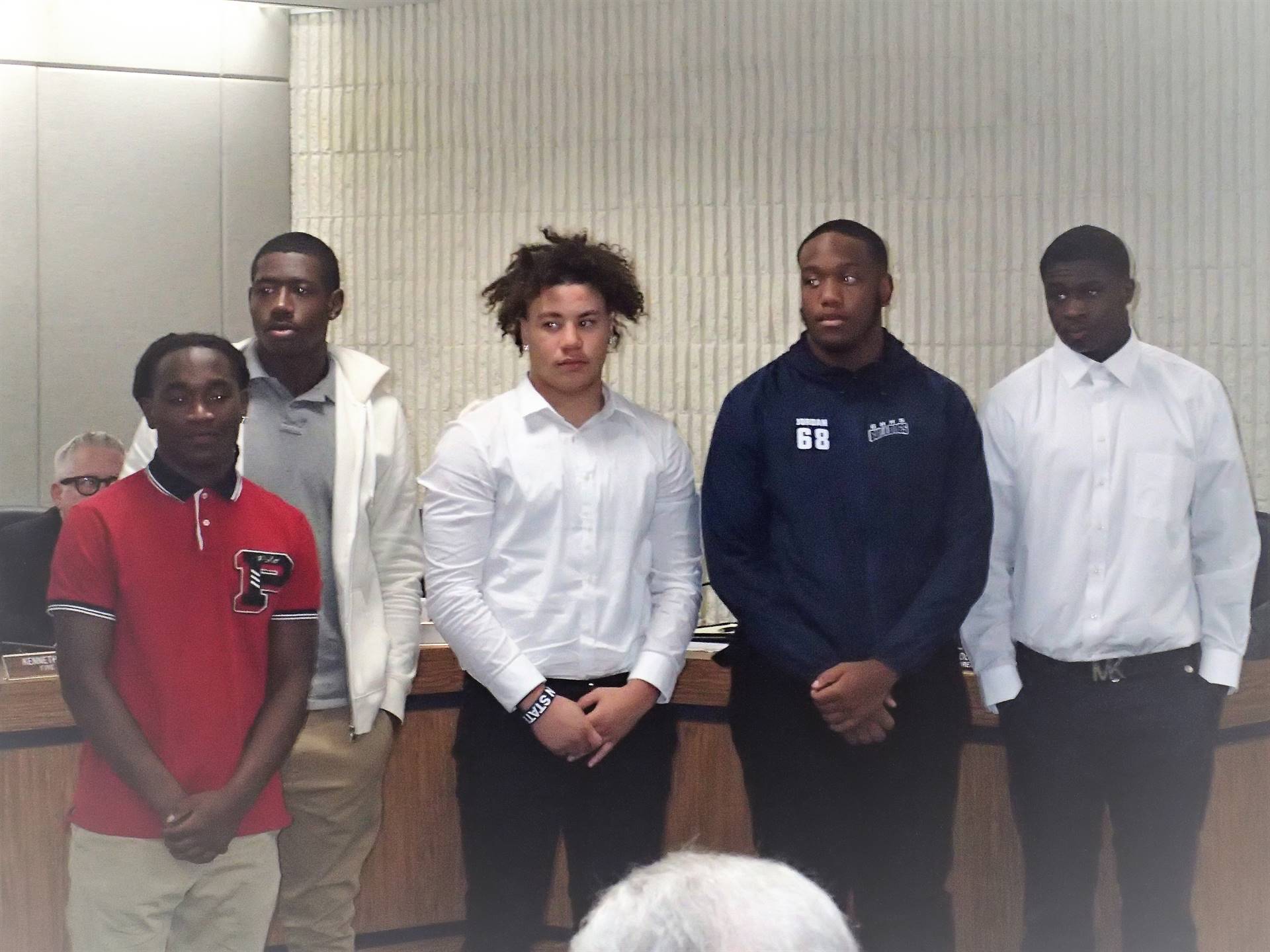 City Council Recognition of FB Team