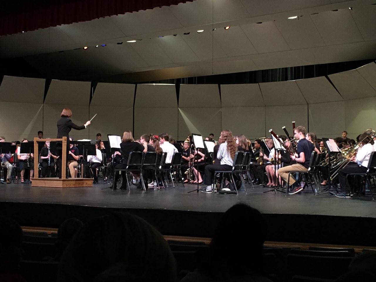 students participating in the D7 Honor Band performance