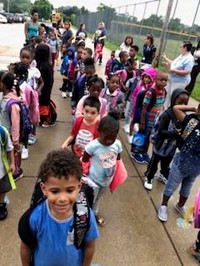 William Foster Kindergarten 1st day of school