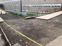 New concrete at the Middle School