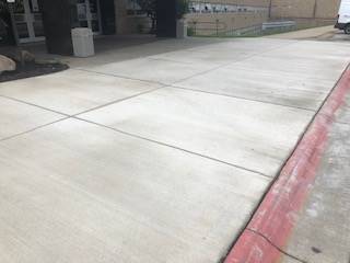 New concrete at the Middle School