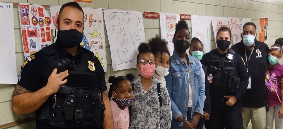 School Resource Officers during Red Ribbon Week
